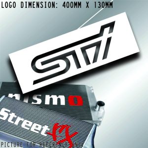 Intercooler cooler front mount for STI stencil Sticker Decal car jdm drift race