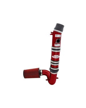 Air Induction System - Cold Air Intake - Reusable Dry Filter - Aluminum - Red Powder Coat - Mazda RX-8 2004-11 - Kit