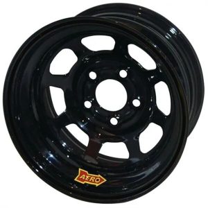 Wheel - 50-Series - 15 x 8 in - 2.000 in Backspace - 5 x 5.00 in Bolt Pattern - Steel - Black Powder Coat - Each