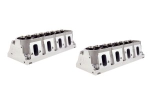 Cylinder Head - LS3 Mongoose - Assembled - 2.165 / 1.600 in Valves - 260 cc Intake - 69 cc Chamber - 1.270 in Springs - Angle Plug - Aluminum - GM LS-Series - Pair
