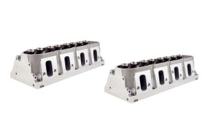 Cylinder Head - LS3 Mongoose - Assembled - 2.165 / 1.600 in Valves - 260 cc Intake - 69 cc Chamber - 1.270 in Springs - Angle Plug - Aluminum - GM LS-Series - Pair