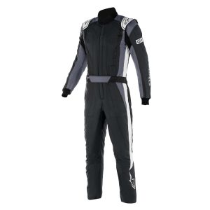 Driving Suit - GP Pro Comp V2 - 1-Piece - SFI 3.4A/5 - Boot-Cut - Multi-Layer - Aramid - Black / White - Size 56 - Large - Each
