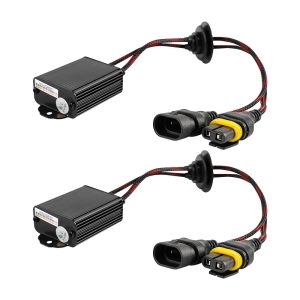 LED Light Wire Harness - All in One Decoder - CANbus / PWM Systems - 9005 / 9006 / 9012 / H10 Bulbs - Pair