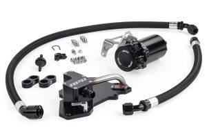 APR Catch Cans MS100199 Oil Cans, Round, Aluminum, Black, Male AN, Audi, Volkswagen, Kit