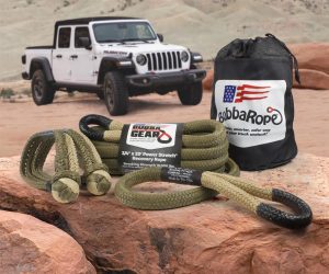 Bubba Rope Off-Road Jeep Recovery Gear Sets 176855BKG Set, 3/4 in. Diameter, 20 ft. Long, Desert Tan Eyelets, with Shackles, Bag, Kit