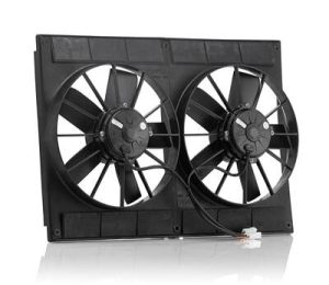 11 Inch 2,725 CFM Be Cool Qualifier Fan 75007 Electric Fan, Qualifier, Dual, in. Diameter, Puller, cfm, Black, Plastic, Each