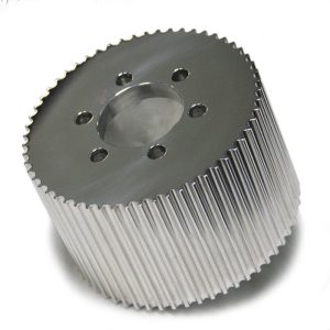 Supercharger Pulley - HTD - 3-1/2 in Wide - 55 Tooth - 8 mm Pitch - Aluminum - Polished - Each