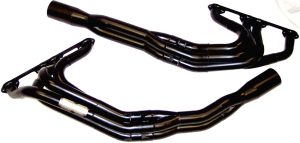 Headers - UMP Modified - Tri-Y - 1.75 to 1.875 in Primary - 3.5 in Collector - Gaskets Included - Steel - Black Paint - Small Block Chevy - Pair