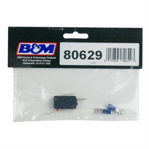 B&M Neutral/Reverse Safety Switches 80629 Neutral and Backup Light Switch, for Various Shifters -see Overview Section Notes, Use No.4 Screws/Poly Locknuts, 10 and 14 AWG Wire, Each