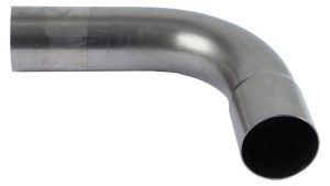 Exhaust Bend - 90 Degree - 3.5 in Diameter - 5.25 in Radius - 9.75 x 11.25 in Legs - Steel - Natural - Each