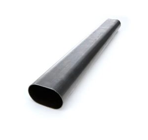 Exhaust Pipe - Straight - Oval - 4.063 in Width x 2.438 in Height - 24 in Long - Steel - Natural - Each