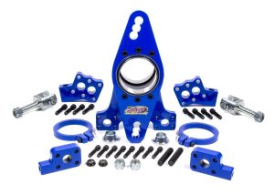 Birdcage - XD Series - Driver Side - 3.000 in ID Bearing - Double Bearing - Double Shear - Axle Clamps / Hardware / Shock Mounts - Steel - Blue Powder Coat - Universal - Kit