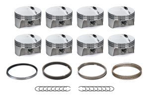 Piston and Ring - Forged - 3.905 in Bore - 1.5 x 1.5 x 3 mm Ring Grooves - Minus 2.70 cc - GM LS-Series - Kit