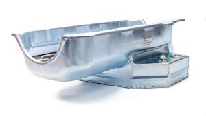 Champ Pans Circle Track Wet Sump Oil CP106LT Pan, Track, Sump, Steel, Clear Zinc, 7 qt., Chevy, Small Block, Each