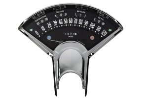 Classic Instruments Bel Era III Package Gauge Sets BET00B Kits, Package, Analog, Speedometer, Oil Pressure, Water Temperature, Volts, Fuel Level, Black Face, White Numbers, Chevrolet, Kit