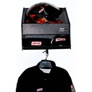 Clear One Trailer Accessories TC151 Helmet/Apparel Rack, ABS Plastic, Black, 14 in. Height, 15.5 in. Width, 13 in. Depth, Each