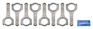 Connecting Rod - Compstar Xtreme - H Beam - 6.125 in Long - Bushed - 7/16 in Cap Screws - ARP2000 Bolt - Forged - Steel - GM LS-Series - Set of 8