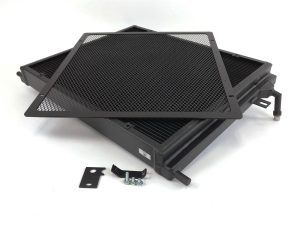 CSF Heat Exchangers 8131B Radiator, BMW B58/B48 Front Mount Exchanger w/ rock guard (BLACK) (Triple-pass)