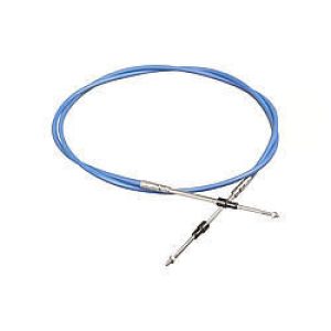 Throttle Cable - 2 ft Long - Solid Stainless Wire - Blue - Universal - Kit