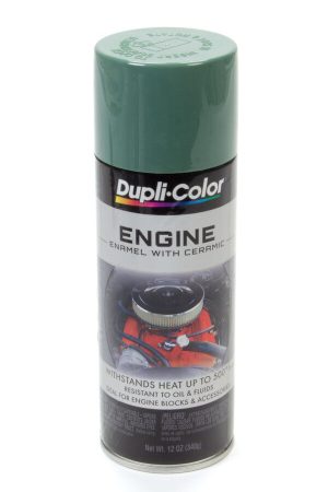Paint - Dupli-Color - Engine - High Temperature - Enamel - Gloss Detroit Diesel Alpine Green - 12 oz Aerosol - Each