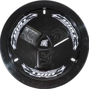 Mud Cover - Bolt-On - Hardware Included - Vented - Cover Only - Plastic - Black - 15 in Wheels - Each