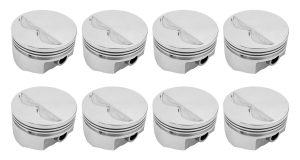 D.S.S. E Series Forged Pistons 8710-4030 Pistons, Forged, Flat, 4.030 in. Bore, 383 Chevy, Set of 8