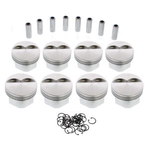 D.S.S. E Series Forged Pistons 8710-4040 Pistons, Forged, Flat, 4.040 in. Bore, 3.750 in. Stroke, 5.700 in. Rod Length, 383 Chevy, Set of 8