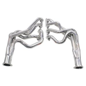 Doug's Headers D320 Headers, Long Tube, Steel, Silver Ceramic Coated, Chevy, Pair