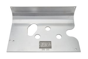 Skid Plate - Oil Pan / Steering Rack - Aluminum - Natural - Rocket - Dirt Late Model - Each