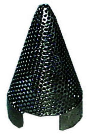 Exhaust Insert - Vortex Cone - 3.5 in Diameter - 5.75 in Long - Stainless - Each