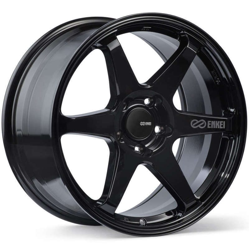 ＠108　ENKEI ツーリング　ブラック　225/60R18 Enkei T6R 18x8 45mm Offset 5x112 Bolt Pattern 72.6 Bore Gloss