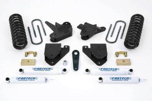 Fabtech 01-04 Ford F250/350 2WD 6in Basic Sys w/Perf Shks (Bundled Kit)