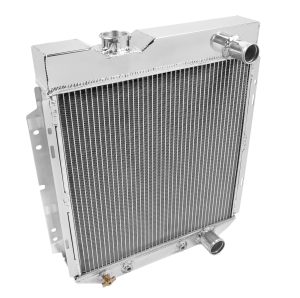 Frostbite Performance Cooling Aluminum Radiators FB121 Radiator, Aluminum, 3-Row, Polished, Downflow, Ford, Mercury, Each