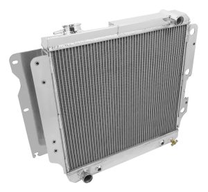 Frostbite Performance Cooling Aluminum Radiators FB173 Radiator, Aluminum, 2-Row, Polished, Downflow, Jeep, Each