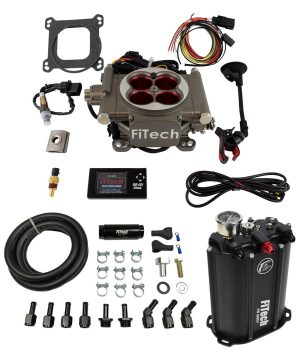 FiTech Go Street EFI 400 HP Self-Tuning Fuel Injection Systems with Force 35203 System, Self Tuning, System, Kit