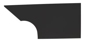 Quarter Panel - MD3 - Driver Side - Plastic - Black - Dirt Modified - Each