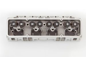 FLOTEK 180cc Small Block Chevy Cylinder Heads 101-505 Head, 180cc, Assembled, Hydraulic Roller, 64cc, Angled Plugs, 0.550 in. Maximum Lift, Cast Aluminum, Natural, Chevy, Block, Each