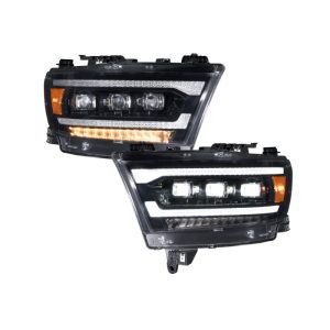 Form Lighting 2019-2024 Ram 1500 Sequential LED Projector Headlights (Pair)