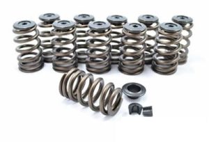 Hamilton Cams Valve Spring and Retainer Kits 07-S-001 Kits, Single Spring, Conical Style, Tool Steel Retainers, Coated, Dodge, Cummins, 12V, Kit