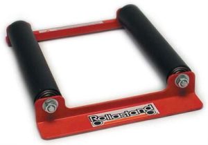 Hardline Products Rollastand Motorcycle Wheel Cleaning Stands RS-00001 Stand, Sportbikes, Steel, Red Powdercoated, Each
