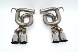 Invidia 22+ Subaru WRX Twin Loop 3.5in. Single Layer Stainless Steel Tip Axle-Back Exhaust