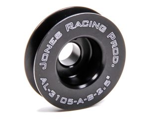 Alternator Pulley - V-Belt - 1 Groove - 2.5 in Diameter - 15 mm Shaft - Aluminum - Black Anodized - Universal - Each