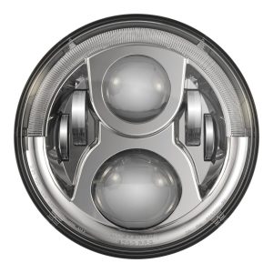 J. W. Speaker 8700 Evo 2 Pro ECE-Compliant Dual Burn LED Headlights 556971 Headlights, LED, EVO PRO, Chrome Inner Bezel, ECE-Compliant, Right Hand Traffic, Each