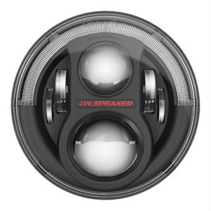 J. W. Speaker 8700 Evo 2 DOT-Compliant Dual Burn LED Headlights for 2007-2017 WRANGLER, 2018 WRANGLER JK - 553973 Headlights, LED, Evolution J2, Carbon Fiber Look Trim, DOT-Approved, Jeep, Pair