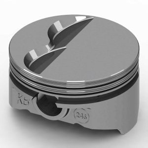 Piston - KB Series - Hypereutectic - 4.030 in Bore - 1/16 x 1/16 x 3/16 in Ring Grooves - Minus 6.50 cc - Small Block Ford - Set of 8