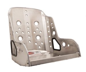 Kirkey 55V Series Aluminum Vintage Class Bucket Seats 55185V and Bench Seats, Seats, Fixed Back Bucket, 10 To 20 degree, Aluminum, Natural, 18.50 in. Width, Each