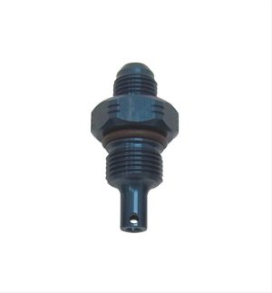 KRC Power Steering Pump Flow Control Fittings 25307000 Fitting, Pump, ID 7, Aluminum, Blue Anodized, Straight, Male -6 AN, Pump, Each