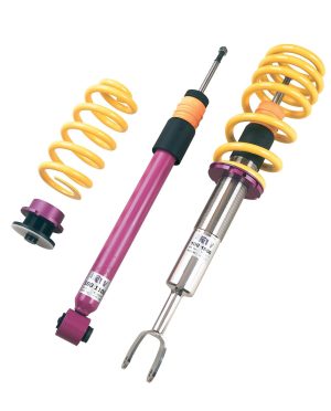 KW Variant 1 Coilover Kits for 2015-2021 WRX, WRX STI - 10245018 Kits, 1, 0.6 1.4 in. Lowered Front, 0.2 1.4 in. Lowered Rear, Natural/Purple Shocks, Yellow Springs, Subaru, Kit