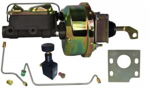 LEED Brakes Master Cylinder and Brake Booster Combos for 1964-1966 MUSTANG - FC0042HK 7 in. Booster, Zinc, Firewall Mount, Dual Bowl Cylinder, Cast iron, Natural, Adjustable Proportioning Valve, Disc/Drum or Disc/Disc, Kit