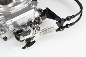 Lokar Throttle Cable Brackets XTCB-40HS Bracket, Kickdown Lever, Holley Sniper 1 EFI, Stainless Steel, Black, Each